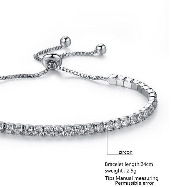 Cubic Zirconia Tennis Bracelet-gallery-30351463907386