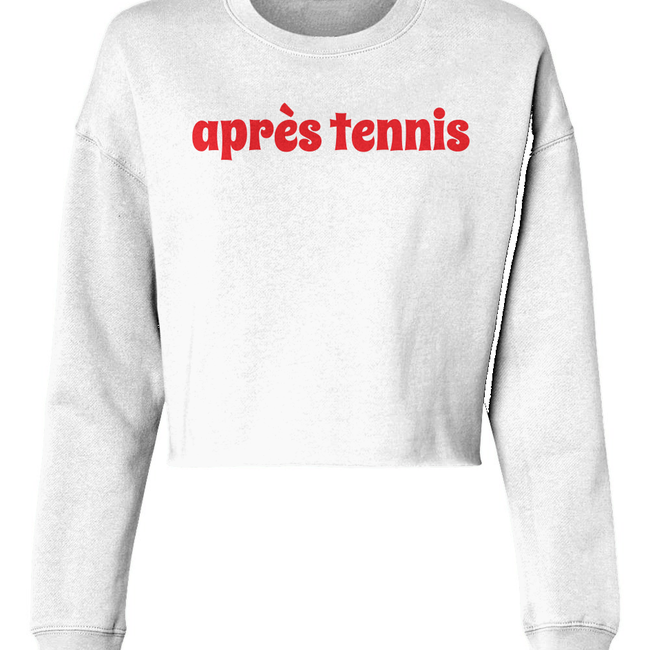 Love All Tennis Après Lightweight Cropped Crew-gallery-35652188766289