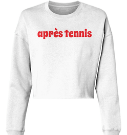 Love All Tennis Après Lightweight Cropped Crew