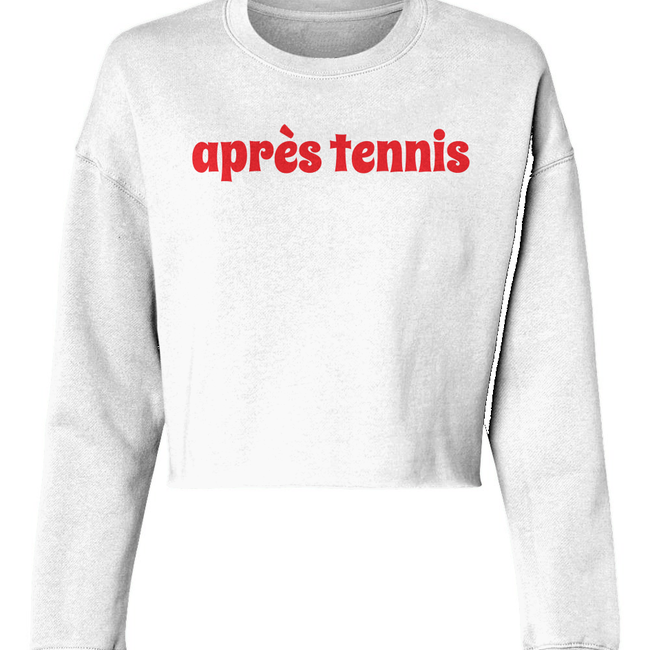 Love All Tennis Après Lightweight Cropped Crew-gallery-35652188766289
