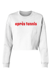 Love All Tennis Après Lightweight Cropped Crew