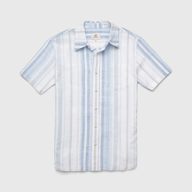 Joey Stripe Shirt - White Combo-gallery-42415422767362