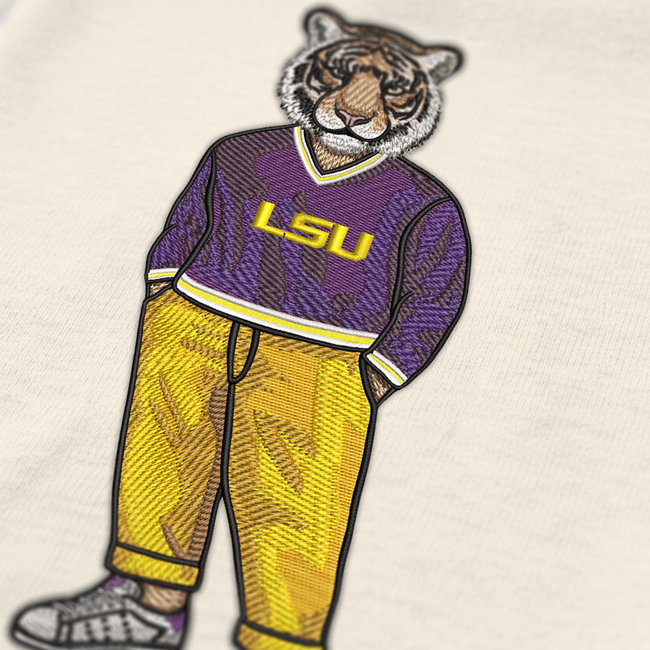 LSU Original Embroidered Tee-gallery-62921130148157