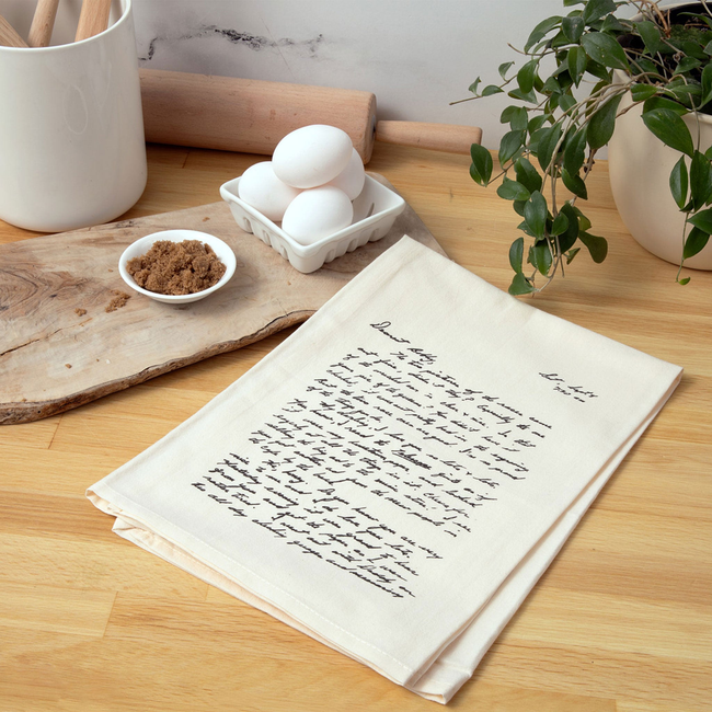 Natural Cotton Custom Handwritten Letters Towel-gallery-43745421721823