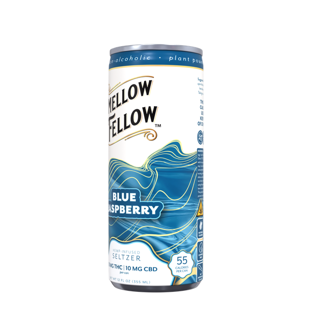 Delta 9 THC + CBD Seltzer Beverage 20MG - Blue Raspberry 4 Pack-gallery-38138952679630