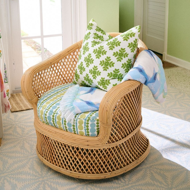 Brushstrokes Green 22x22 Pillow-gallery-43754700144888