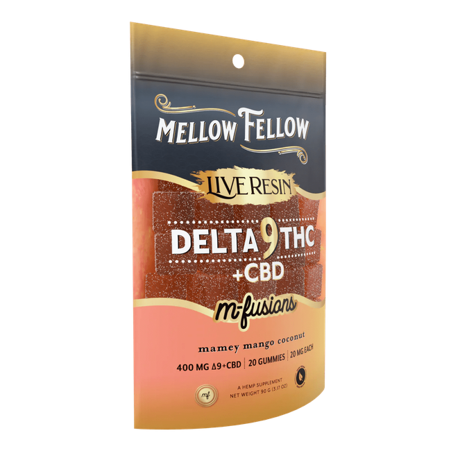 Delta 9 Live Resin Edibles 400mg - Mamey Mango Coconut-gallery-37327662121166