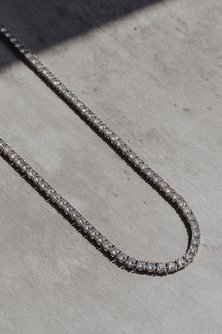 Odette .925 Sterling Silver Tennis Necklace