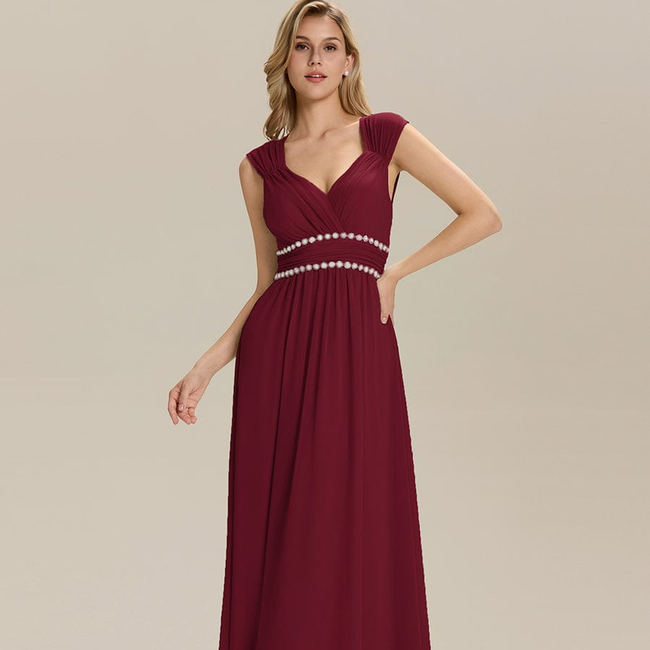 ever ZELINA|Backless Chiffon Sleeveless Bridesmaid Dress-gallery-33633355399242