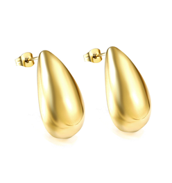 Droplet Gold Stud Earrings
