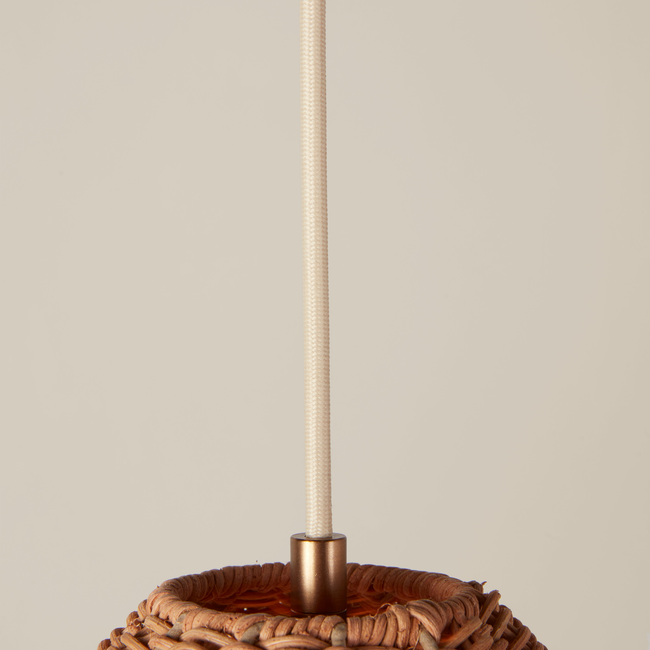 Maude Rattan Scallop Pendant-gallery-31555594813501