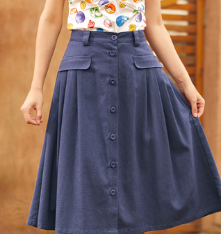 Effortless Feature Midi Skirt