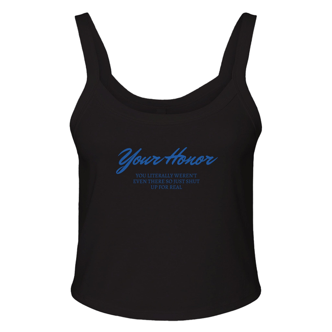 Your Honor Women's Micro Ribbed Scoop Tank-gallery-32038767919170