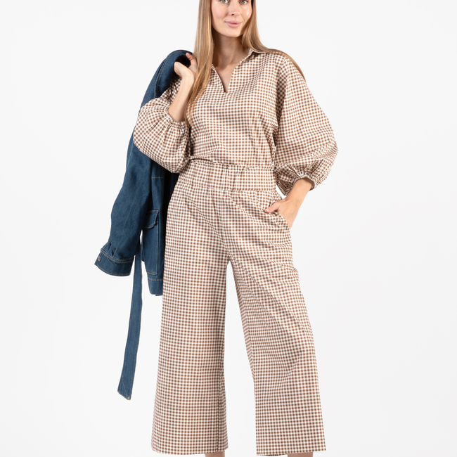Take Pause Set - Gingham Tudor Brown-gallery-50552387600672