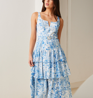 Celeste Floral Poplin Dress