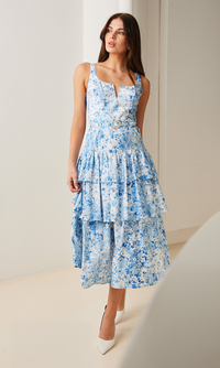 Celeste Floral Poplin Dress