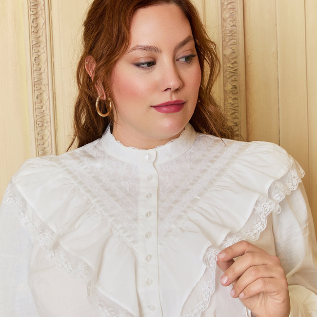 GUNNE SAX by ModCloth Karina Edwardian Ruffle Blouse-gallery-39195417804971