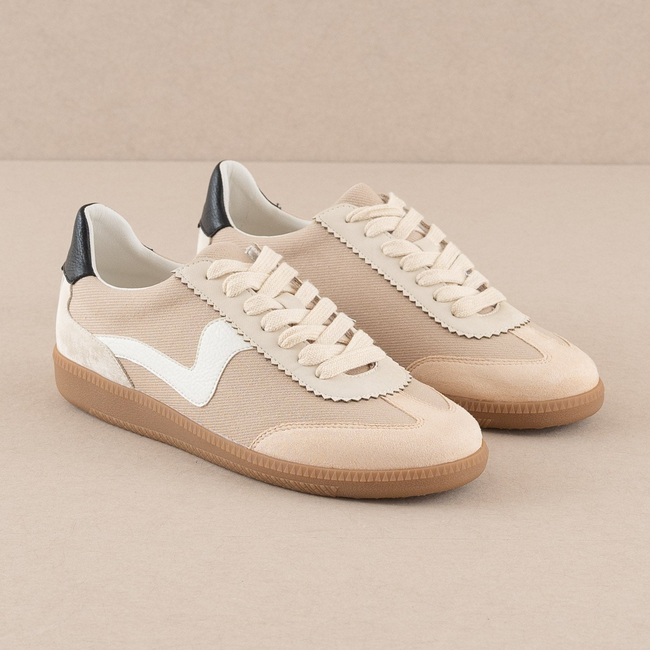 The Kyla | Almond Classic Low Top Sneakers-gallery-36280692080817