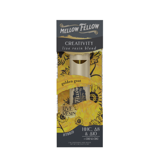Creativity Blend 2ml Live Resin Disposable Vape - Golden Goat (Hybrid)-gallery-37327751381198