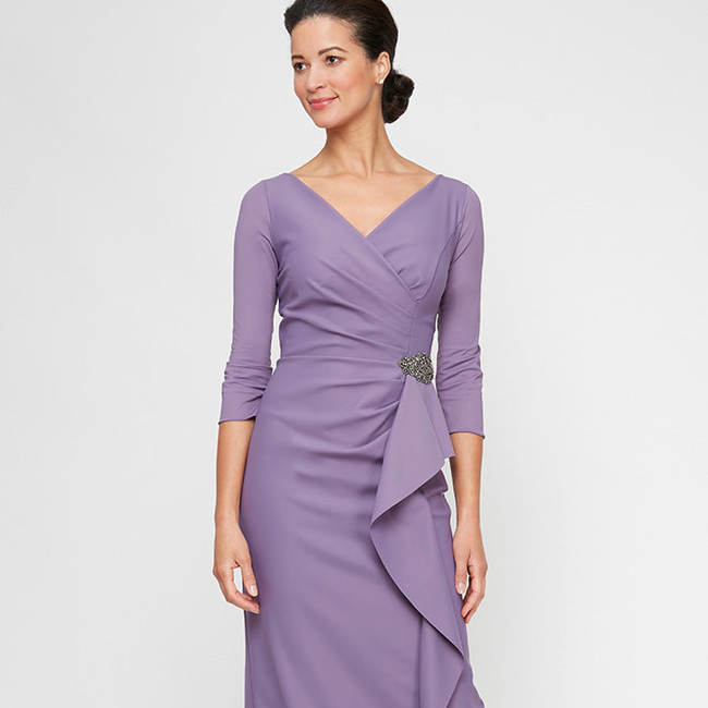 Chloe Contour Cascade Ruffle Dress-gallery-43244296536320