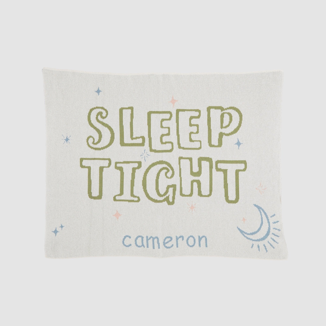 Baby Sleep Tight Personalized Blanket-gallery-46682895221027