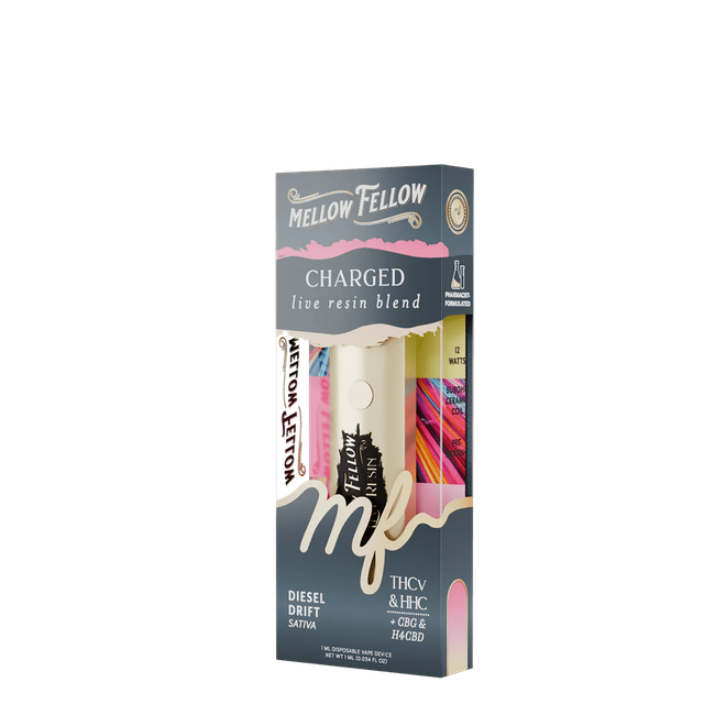 Charged Blend - Live Resin 1ml Disposable Vape - Diesel Drift (Sativa)-gallery-37327694069966