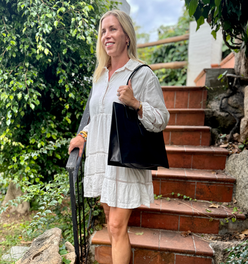 Large Leather Handbag with Laptop Divider