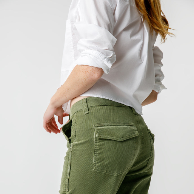 Easy Army Trouser Cord <br> Tea Leaf-gallery-30668343967810