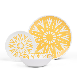 Melamine Everyday Tableware (12-Piece Set, 4 Place Settings)