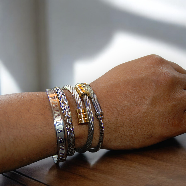 Conquer Beaded Men’s Cuff-gallery-42620053553402