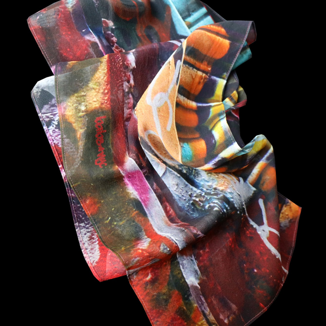 Babs Street Art Silk Scarf-gallery-49406565056808