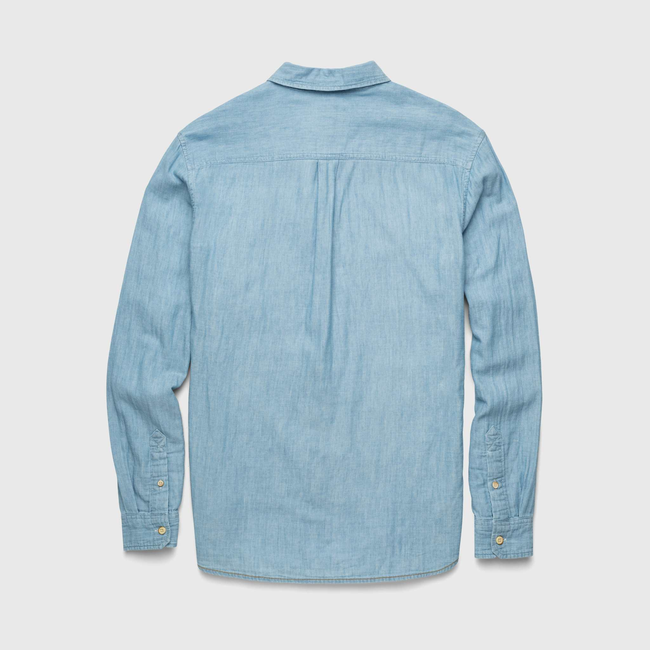 Zhu Chambray Shirt - Blue-gallery-42414130168066