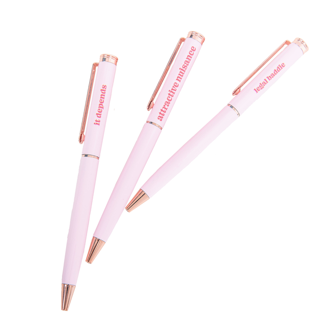 Legal Baddie Pen Set-gallery-33892985995330