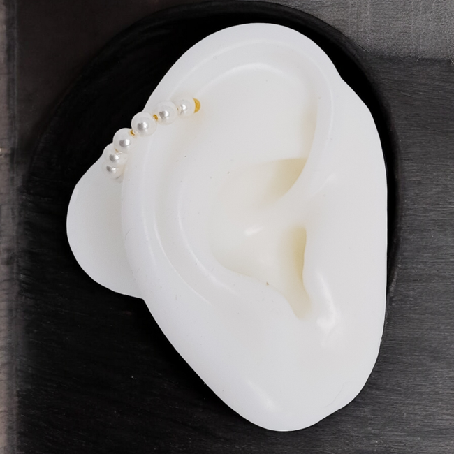 Pearl Elegance Ear Cuff-gallery-42474171597050