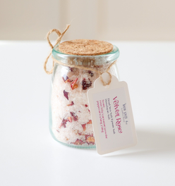 Velvet Rose Bath Salts - 6 oz Luxury Spa Soak with Himalayan Pink Salt