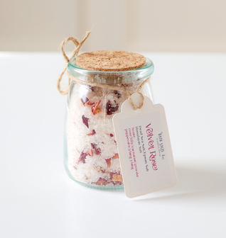 Velvet Rose Bath Salts - 6 oz Luxury Spa Soak with Himalayan Pink Salt