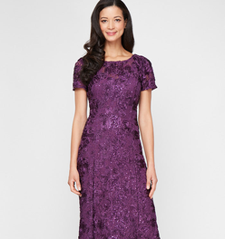 Evelyn Rosette Lace Long Gown