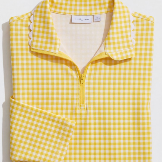 Juli Littles Gingham 1/4 Zip-gallery-68311981359185