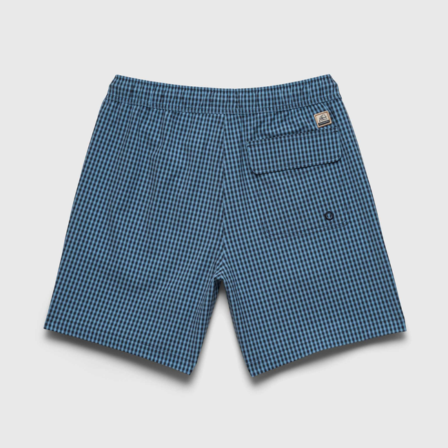 Jimmy 6.5" Gingham Volley - Blue-gallery-44470655910146