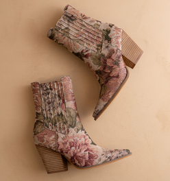 The Lydia | Mauve Tapestry Bootie