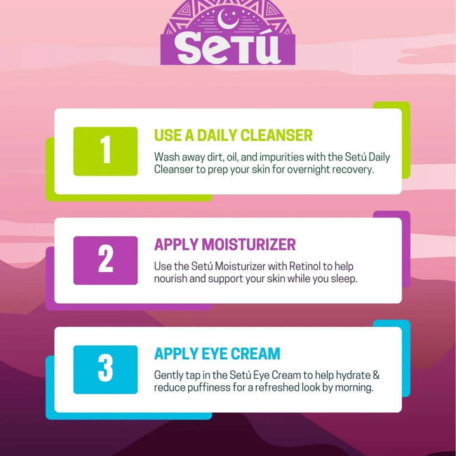Setú® Night Kit with Cleanser, Moisturizer, and Eye Cream-gallery-62676880261407