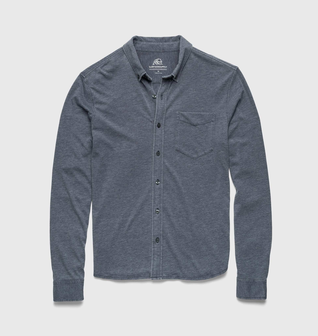 Anthony Burnout Shirt - Navy Blazer