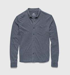Anthony Burnout Shirt - Navy Blazer