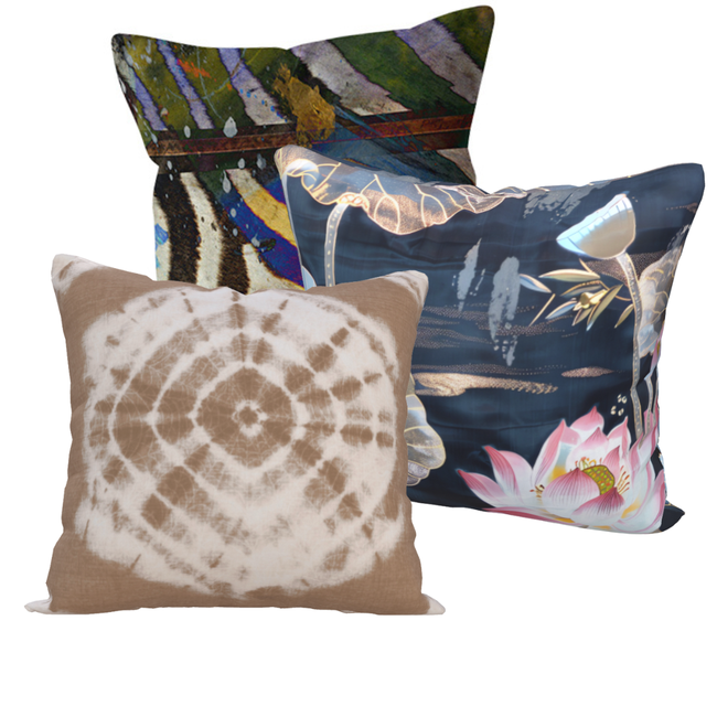 Shibori Sand - Luxury Outdoor Pillow by SmithHönig-gallery-33209772146801