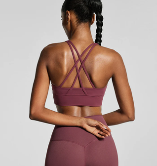 Burgundy Strappy Back Top