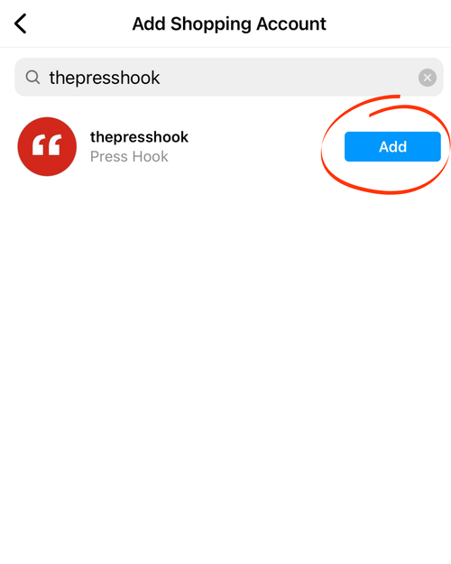 A circle around "add."