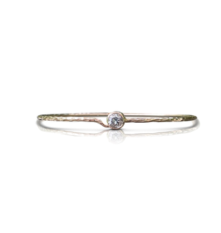 14k Hammered Bracelet
