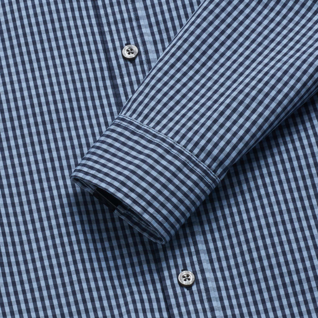 Brian Gingham Shirt - Blue Check GIngham-gallery-45068185698562