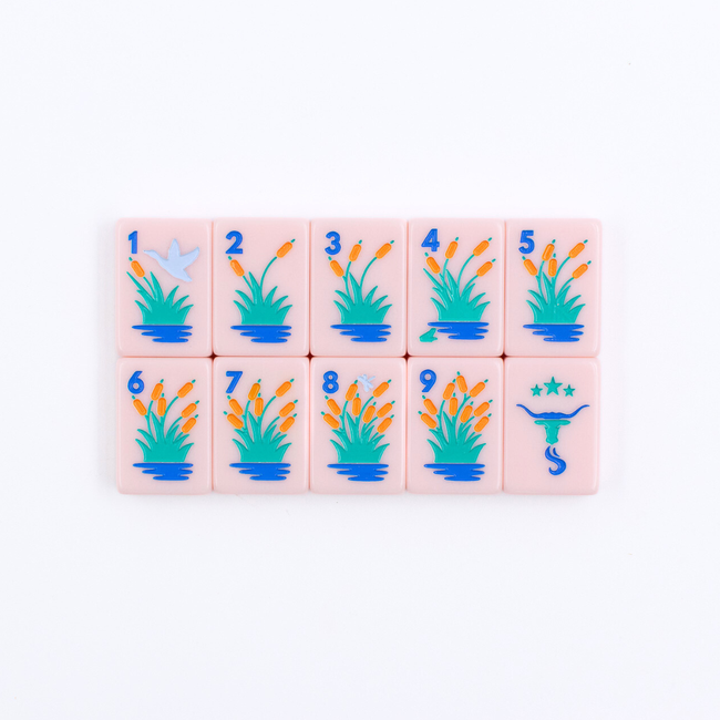 THE TEXAS SERIES | Mahjong with Lone Star Flair | Rodeo Pink Tile-gallery-50981927616823