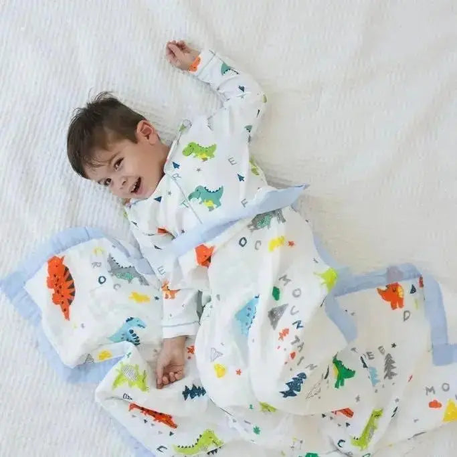 Dino Dreams Blanket + Dino Dreams Pajamas Bundle-gallery-46604604080361